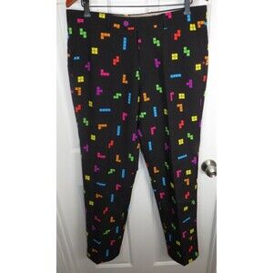 Tetris OppoSuits AOP Men's Slacks Fun Novelty 342x33L - NWOT